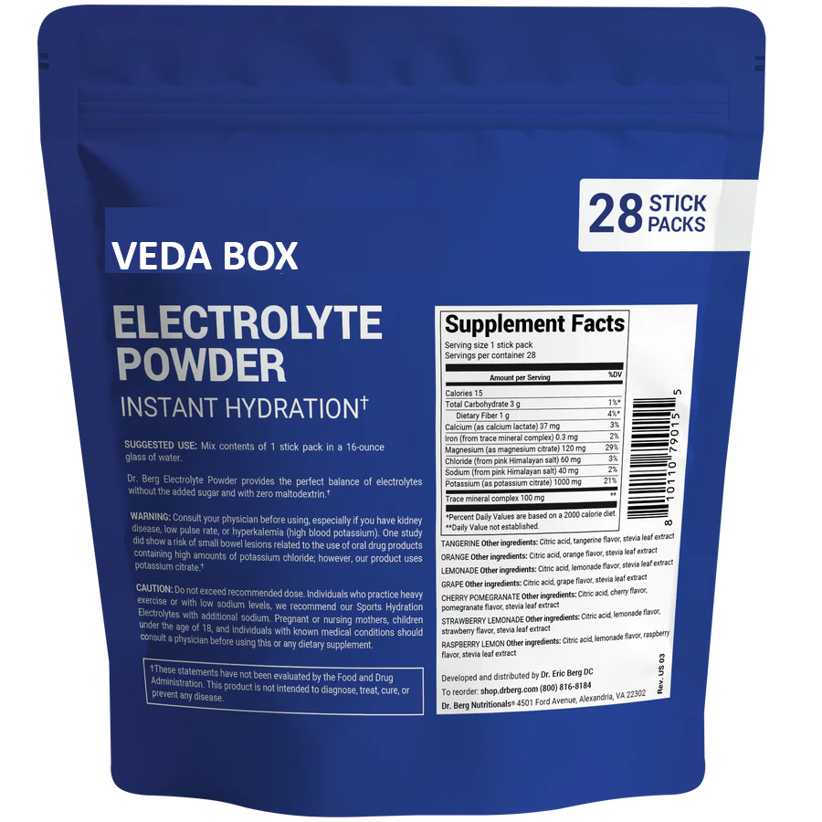 Electrolyte Powder Total Hydration Variety Pack – 28 Stick Packs