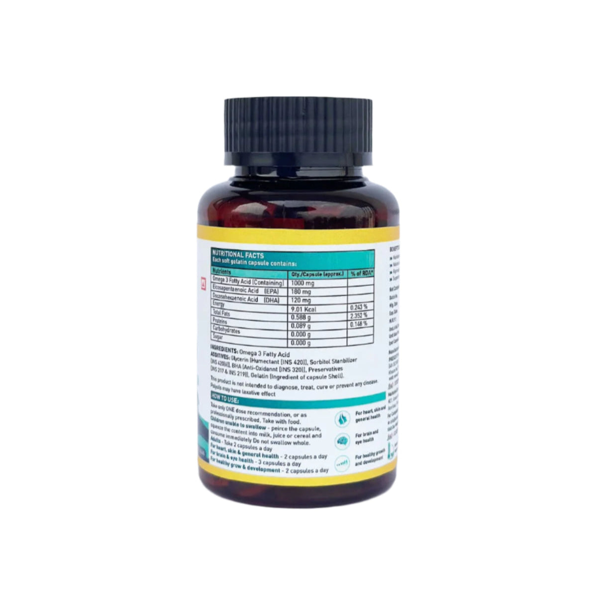 Natural Fish Oil Capsules BY VEDA BOX