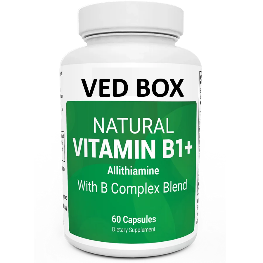 Natural Vitamin B1+ Allithiamine with B Complex Blend – 60 Capsules