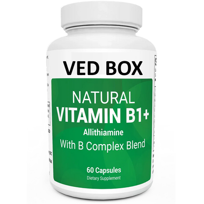 Natural Vitamin B1+ Allithiamine with B Complex Blend – 60 Capsules