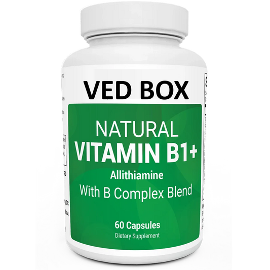 Natural Vitamin B1+ Allithiamine with B Complex Blend – 60 Capsules