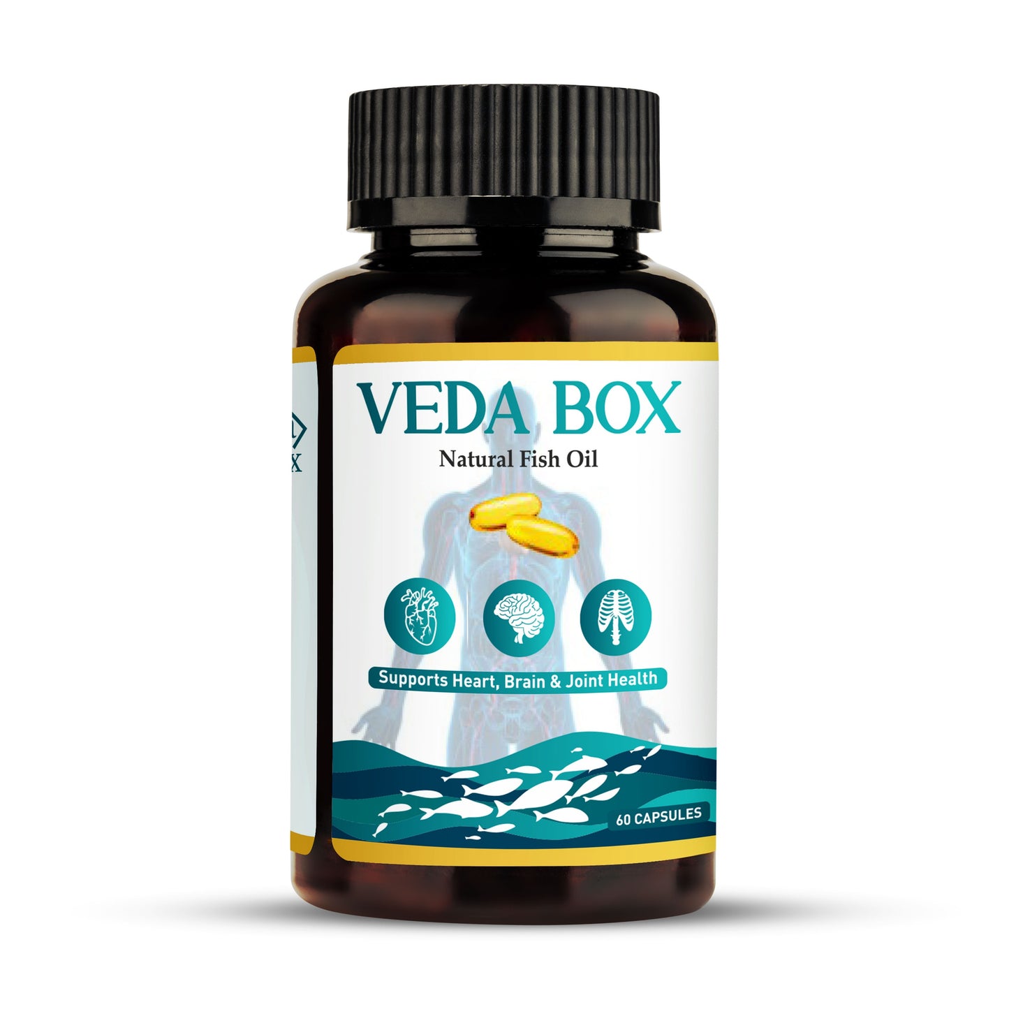 Natural Fish Oil Capsules BY VEDA BOX