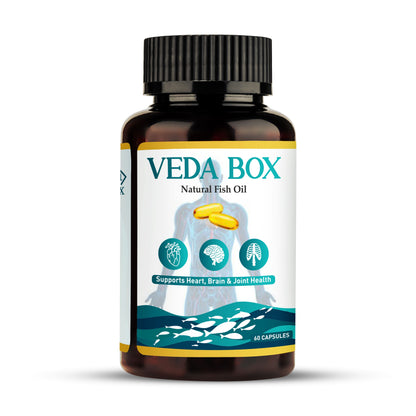 Natural Fish Oil Capsules BY VEDA BOX