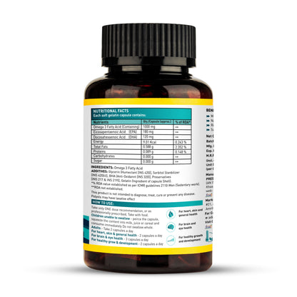 Natural Fish Oil Capsules BY VEDA BOX