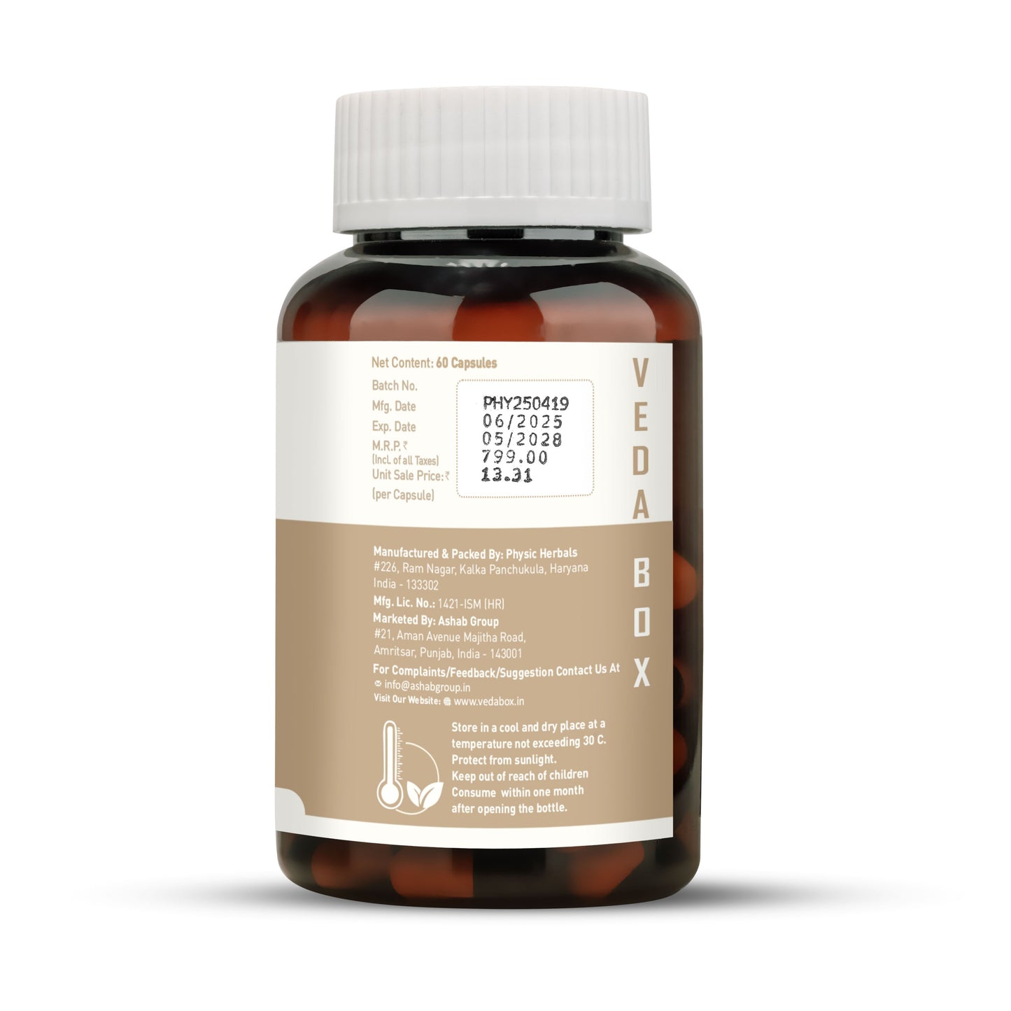 VEDA BOX Daily Wellness Capsules (Shilajit & Ashwagandha)