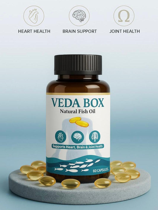 Natural Fish Oil Capsules BY VEDA BOX